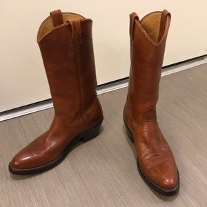 Nocona Brown Western Heeled Boots